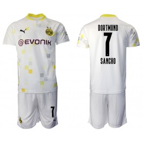 Jalkapallo Pelipaidat Borussia Dortmund Jadon Sancho 7 Lasten 3 Paita 2020-2021 Lyhythihainen